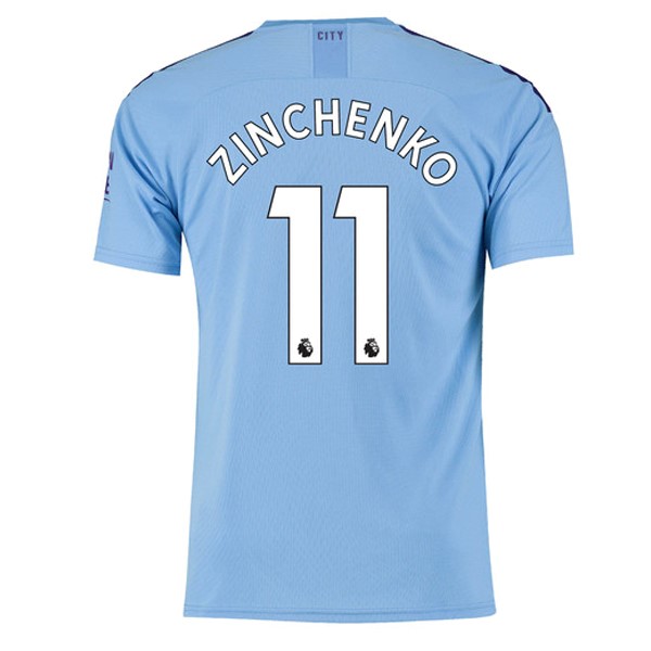 Camiseta Manchester City NO.11 Zinchenko 1ª 2019/20 Azul